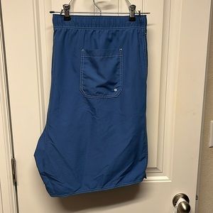 Mens Harbor Bay 3XL Swim Trunks Blue